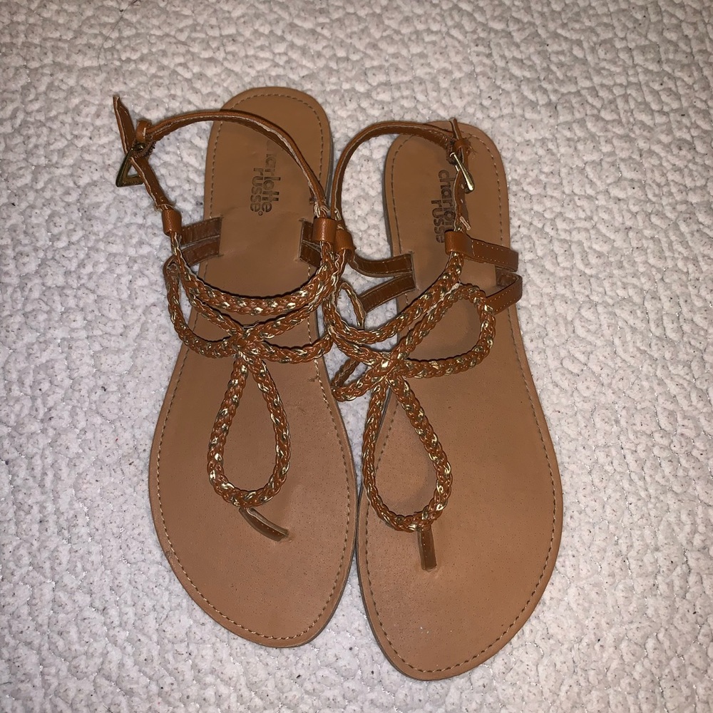 Charlotte Russe tan sandals
